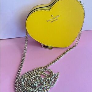 Kate Spade Love Shack Mini Heart Cross body - Yellow
